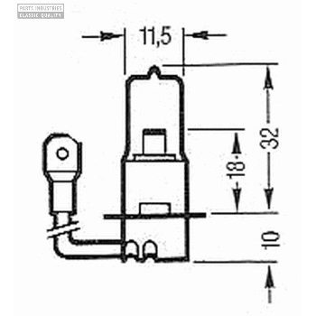 HALOGEENLAMP H3 6V  55W HALOGEENLAMP H3 6V  55W