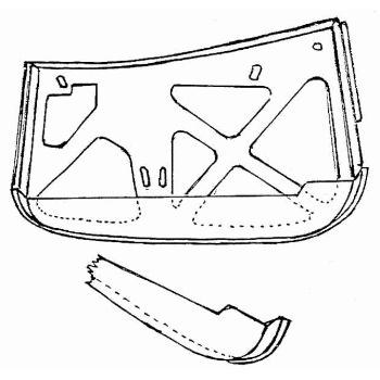 DEUR REPARATIE PLAAT CABRIO RV DEUR REPARATIE PLAAT CABRIO RV