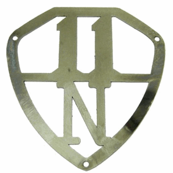 EMBLEEM KOFFERKLEP RVS EMBLEEM KOFFERKLEP RVS