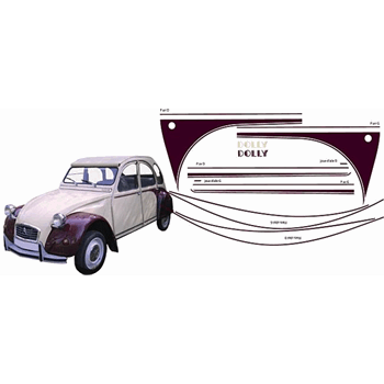 STICKERSET DOLLY GEEL/ROOD STICKERSET DOLLY GEEL/ROOD