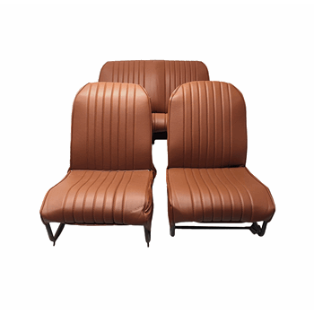 BEKLEDINGSET 2CV BRUIN SKAI ASYMMETRISCH BEKLEDINGSET 2CV BRUIN SKAI ASYMMETRISCH