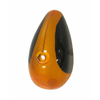 CLIGNOTEURKAP ACHTER ZWART/ORANJE