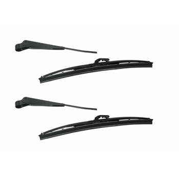 RUITENWISSER SET RVS ZWART RUITENWISSER SET RVS ZWART