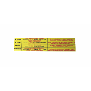 STICKER KOELVLOEISTOF STICKER KOELVLOEISTOF